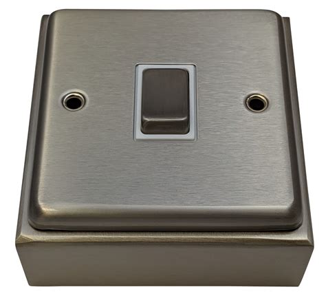 G&H 709SS Brushed Steel Single Surface Socket Back Box 